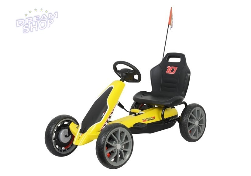 Gokart na Pedały Ferrari Żółty Gokart na Pedały Ferrari Żółty