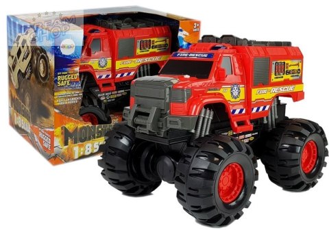 Monster Auto Wóz Strażacki Straż Duże Koła 1:8 40 cm x 30 cm x 35 cm