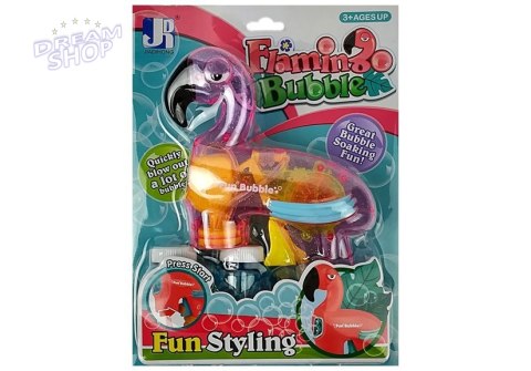 Pistolet do baniek mydlanych flaming różowy