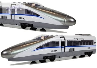 Pociąg Pendolino z Naciągiem Biały z Dźwiękiem i Światłami