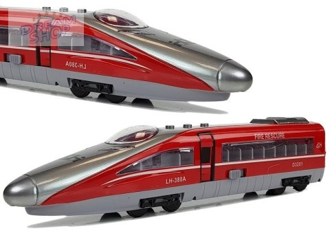 Pociąg Pendolino z Naciągiem Czerwony z Dźwiękiem i Światłami Pociąg Pendolino z Naciągiem Czerwony z Dźwiękiem i Światłami