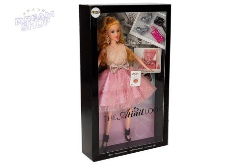 Lalka Modelka Jasnowłosa 28 cm Torebka Szpilki Lalka Modelka Jasnowłosa 28 cm Torebka Szpilki