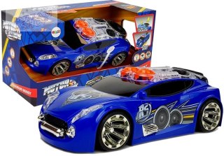 Sportowe Auto DJ z Głośnikami na dachu Muzyka Światła