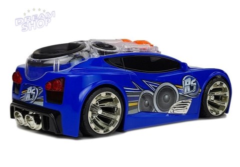 Sportowe Auto DJ z Głośnikami na dachu Muzyka Światła Sportowe Auto DJ z Głośnikami na dachu Muzyka Światła