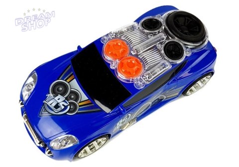 Sportowe Auto DJ z Głośnikami na dachu Muzyka Światła Sportowe Auto DJ z Głośnikami na dachu Muzyka Światła