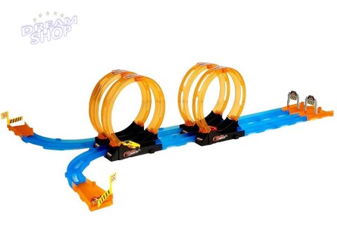 Tor Wyścigowy Racing z 4 Pętlami Dwa Autka 181 cm Tor Wyścigowy Racing z 4 Pętlami Dwa Autka 181 cm