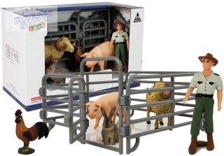 Zestaw Figurek Zwierzęta Domowe Farma Rolnik Owca Baran