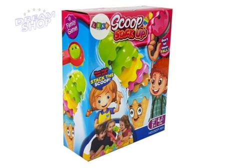 Gra Zręcznościowa Lody w Wafelku Kolorowa Piramidka Ułóż Wieżę Dla Całej Rodziny Gra Zręcznościowa Lody w Wafelku Kolorowa Piramidka Ułóż Wieżę Dla Całej Rodziny