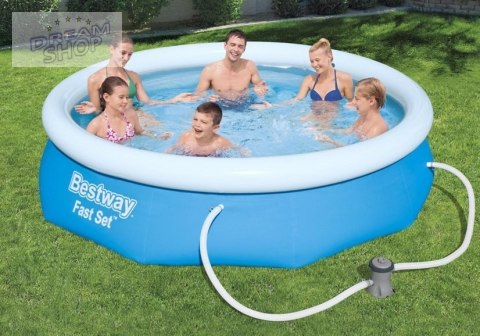 Basen ogrodowy rozporowy 305 x 76 cm zestaw 9w1 Bestway 57270 Basen ogrodowy rozporowy 305 x 76 cm zestaw 9w1 Bestway 57270