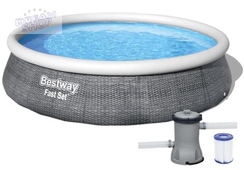 Basen ogrodowy rozporowy 396 x 84 cm Bestway 57376 Basen ogrodowy rozporowy 396 x 84 cm Bestway 57376