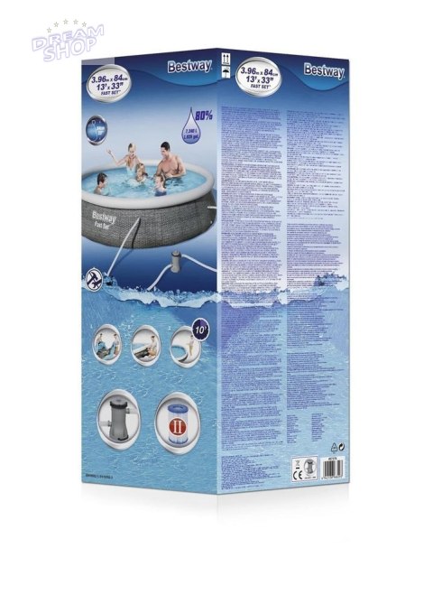 Basen ogrodowy rozporowy 396 x 84 cm Bestway 57376 Basen ogrodowy rozporowy 396 x 84 cm Bestway 57376
