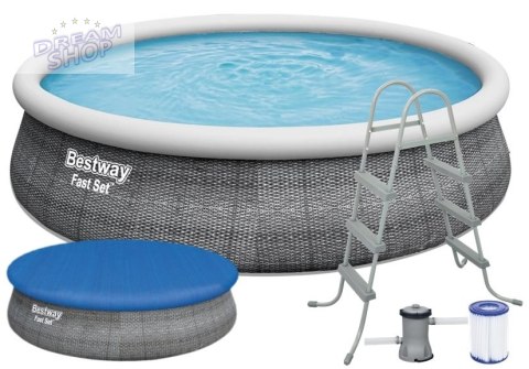 Basen ogrodowy rozporowy 457 x 107 cm Bestway 57372 Basen ogrodowy rozporowy 457 x 107 cm Bestway 57372