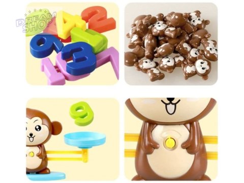 Gra Nauka Liczenia - Równoważnia Waga Szalkowa Małpka - Monkey Balance Gra Nauka Liczenia - Równoważnia Waga Szalkowa Małpka - Monkey Balance