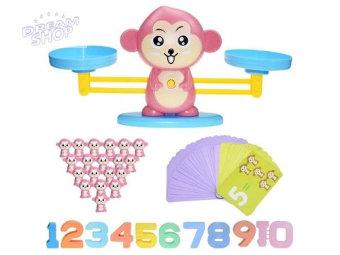 Gra Nauka Liczenia - Równoważnia Waga Szalkowa Małpka - Monkey Balance Gra Nauka Liczenia - Równoważnia Waga Szalkowa Małpka - Monkey Balance