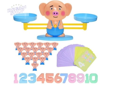 Gra Nauka Liczenia - Równoważnia Waga Szalkowa Świnka - Piggy Balance Gra Nauka Liczenia - Równoważnia Waga Szalkowa Świnka - Piggy Balance