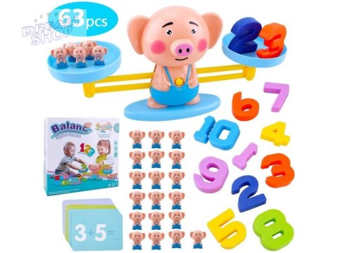 Gra Nauka Liczenia - Równoważnia Waga Szalkowa Świnka - Piggy Balance Gra Nauka Liczenia - Równoważnia Waga Szalkowa Świnka - Piggy Balance