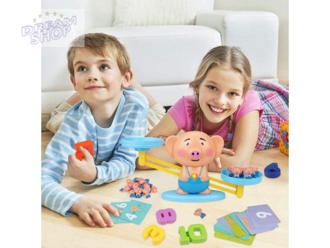 Gra Nauka Liczenia - Równoważnia Waga Szalkowa Świnka - Piggy Balance Gra Nauka Liczenia - Równoważnia Waga Szalkowa Świnka - Piggy Balance