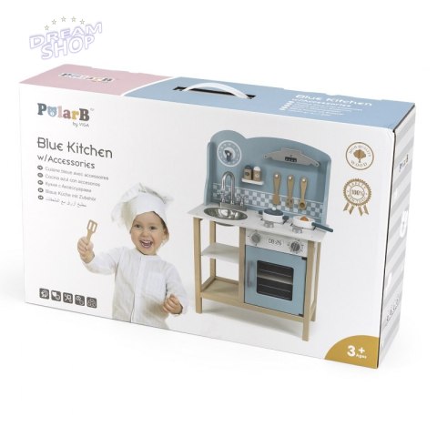 VIGA PolarB Kuchnia z Akcesoriami Silver - Blue VIGA PolarB Kuchnia z Akcesoriami Silver - Blue
