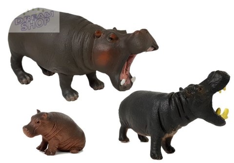 Zestaw Figurek Zwierzęta Safari Hipopotamy Goryle Zestaw Figurek Zwierzęta Safari Hipopotamy Goryle