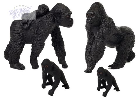 Zestaw Figurek Zwierzęta Safari Hipopotamy Goryle Zestaw Figurek Zwierzęta Safari Hipopotamy Goryle