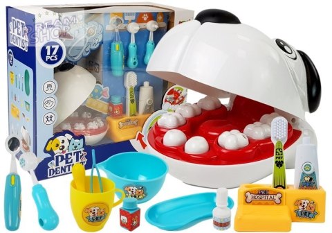 Zestaw Małego Lekarza Dentysty Pies Szczoteczka Wyciskana Pasta do Zębów Dentysta Zestaw Małego Lekarza Dentysty Pies Szczoteczka Wyciskana Pasta do Zębów Dentysta