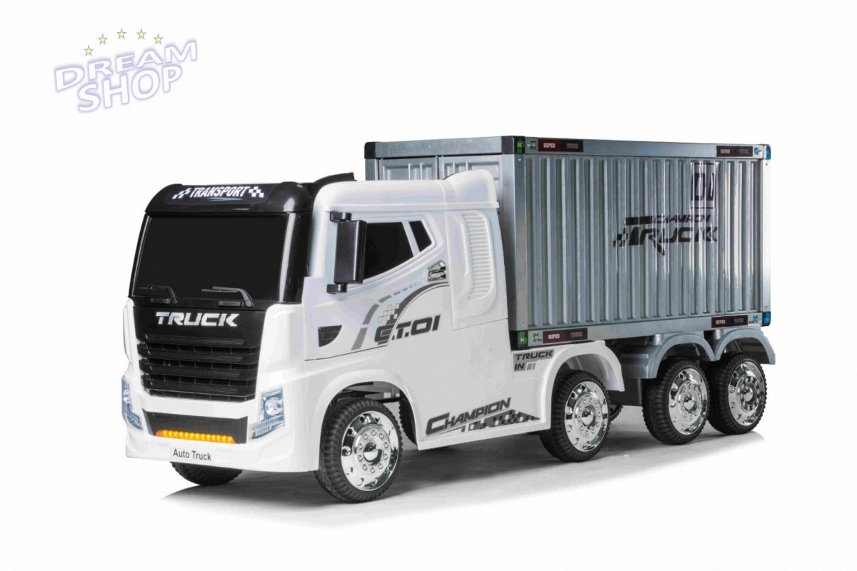 Pojazd Container Truck Biały+ Naczepa Pojazd Container Truck Biały+ Naczepa