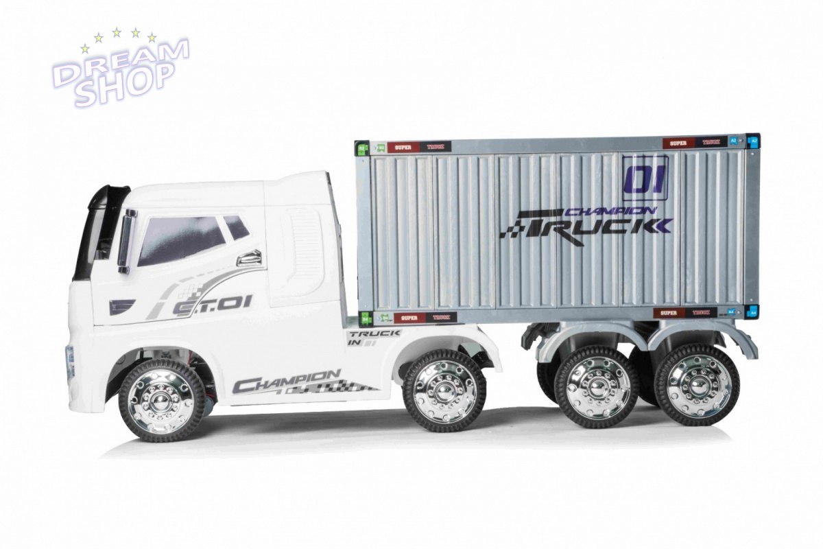 Pojazd Container Truck Biały+ Naczepa Pojazd Container Truck Biały+ Naczepa