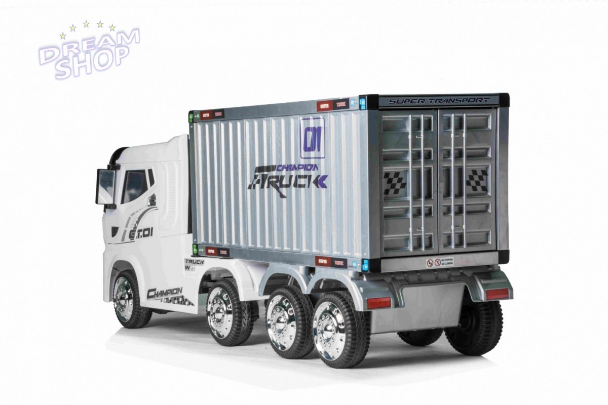 Pojazd Container Truck Biały+ Naczepa Pojazd Container Truck Biały+ Naczepa