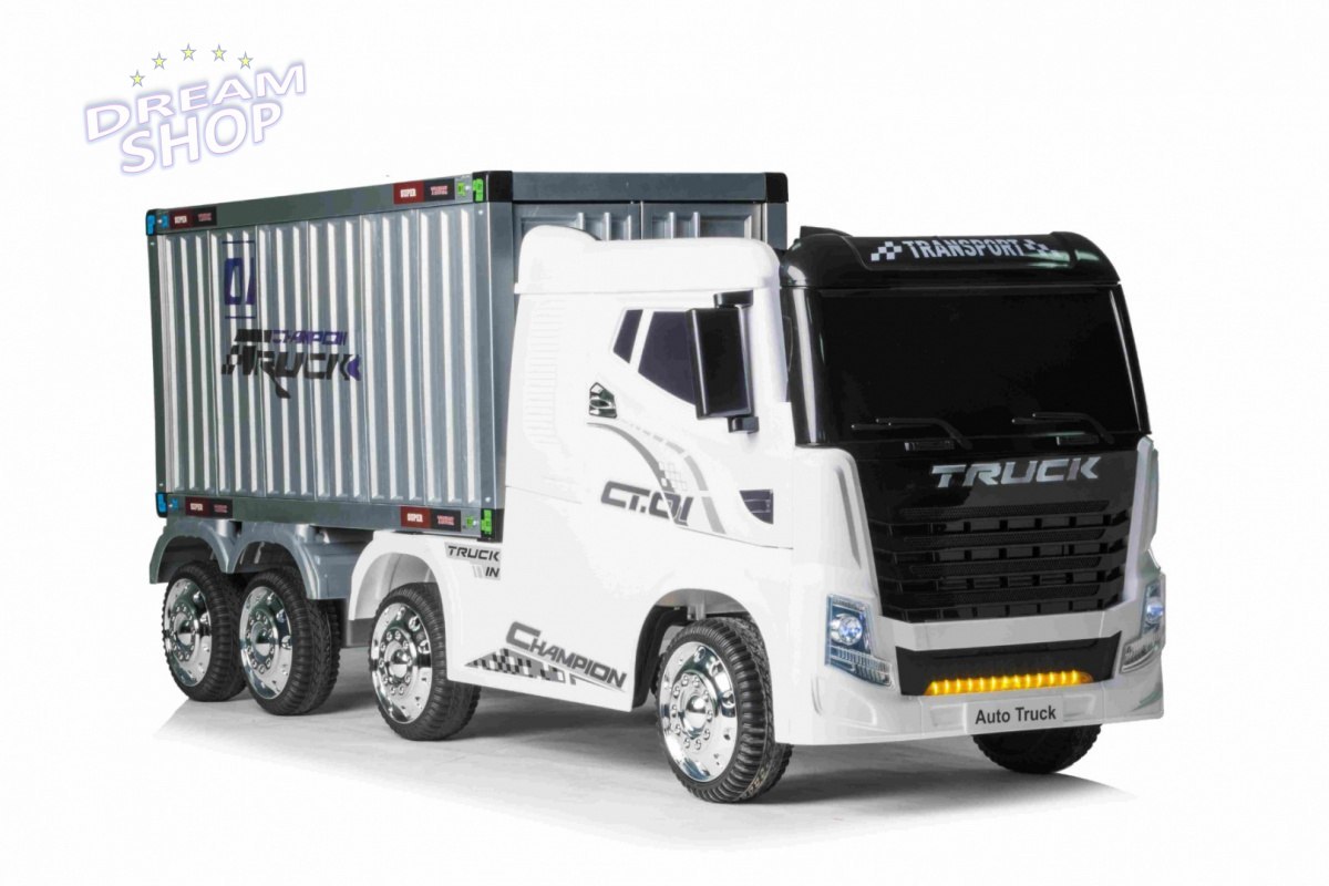 Pojazd Container Truck Biały+ Naczepa Pojazd Container Truck Biały+ Naczepa
