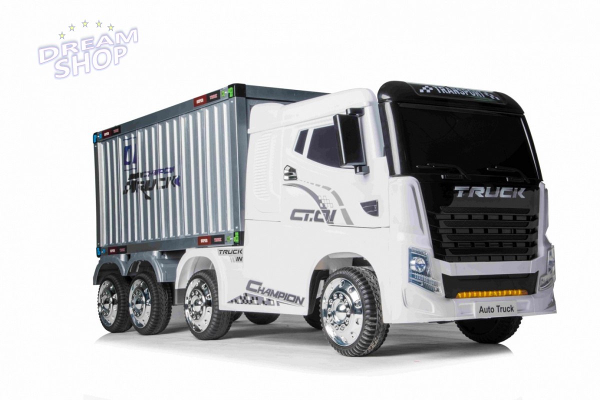 Pojazd Container Truck Biały+ Naczepa Pojazd Container Truck Biały+ Naczepa
