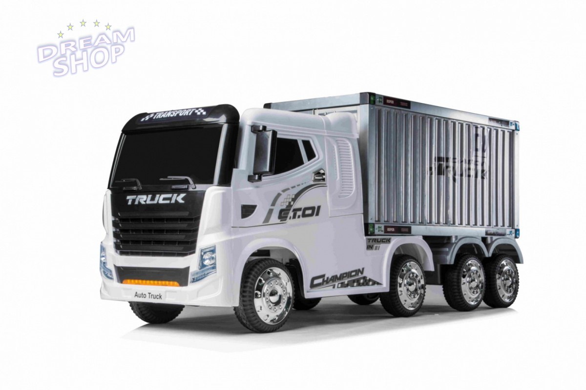 Pojazd Container Truck Biały+ Naczepa Pojazd Container Truck Biały+ Naczepa