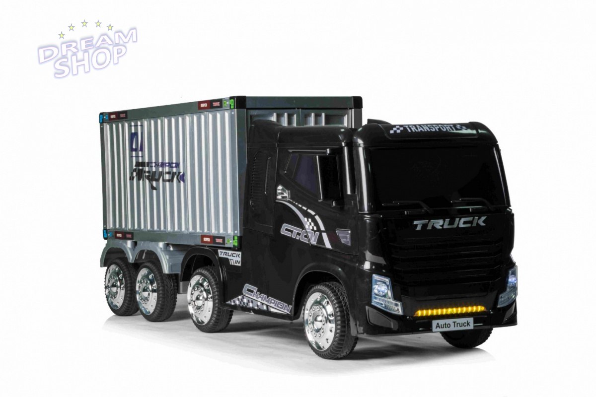 Pojazd Container Truck Czarny + Naczepa Pojazd Container Truck Czarny + Naczepa