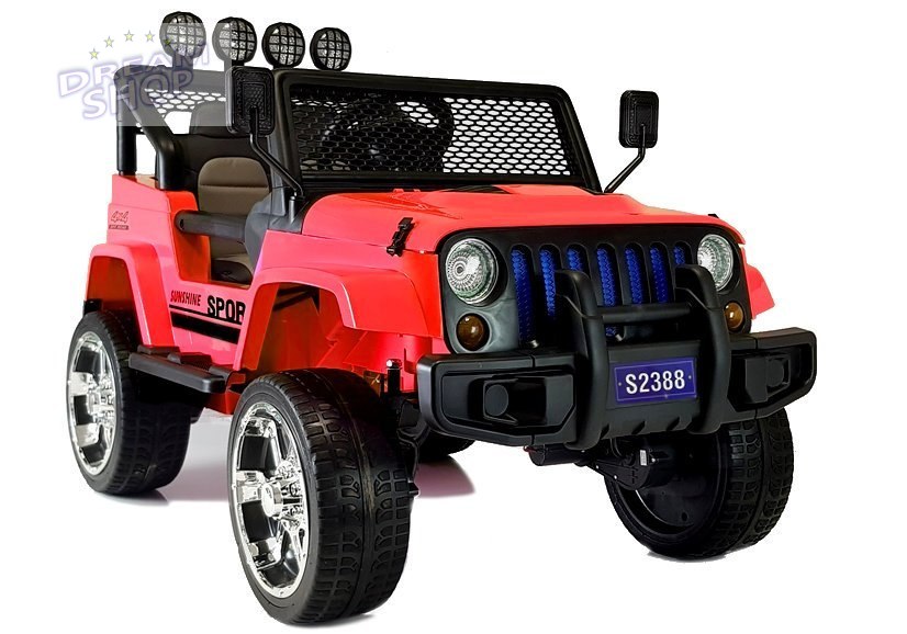 Auto na Akumulator S2388 Jeep Czerwony 4x45W Auto na Akumulator S2388 Jeep Czerwony 4x45W