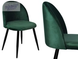 Krzesło aksamitne K-SOUL VELVET zielone