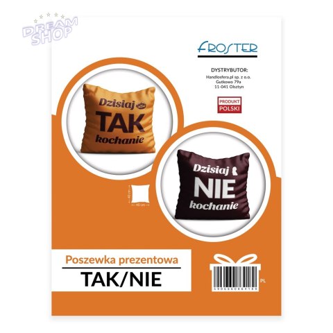 Poszewka prezentowa - Tak/Nie (PL)