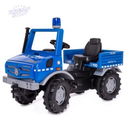 Rolly Toys Ciężarówka Samochód na pedały Unimog Merc-Benz Policja