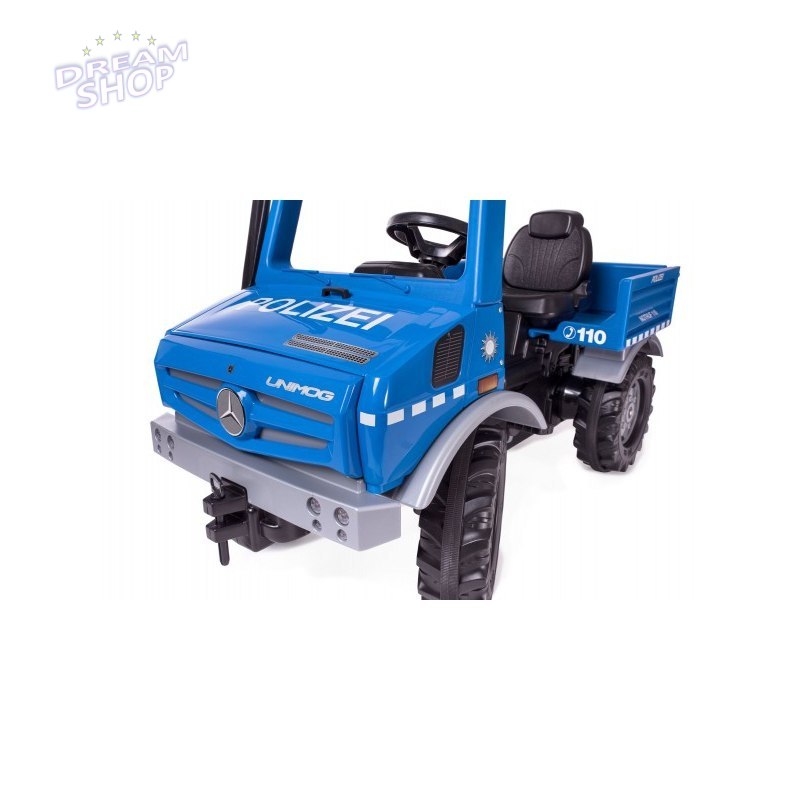 Rolly Toys Ciężarówka Samochód na pedały Unimog Merc-Benz Policja Rolly Toys Ciężarówka Samochód na pedały Unimog Merc-Benz Policja