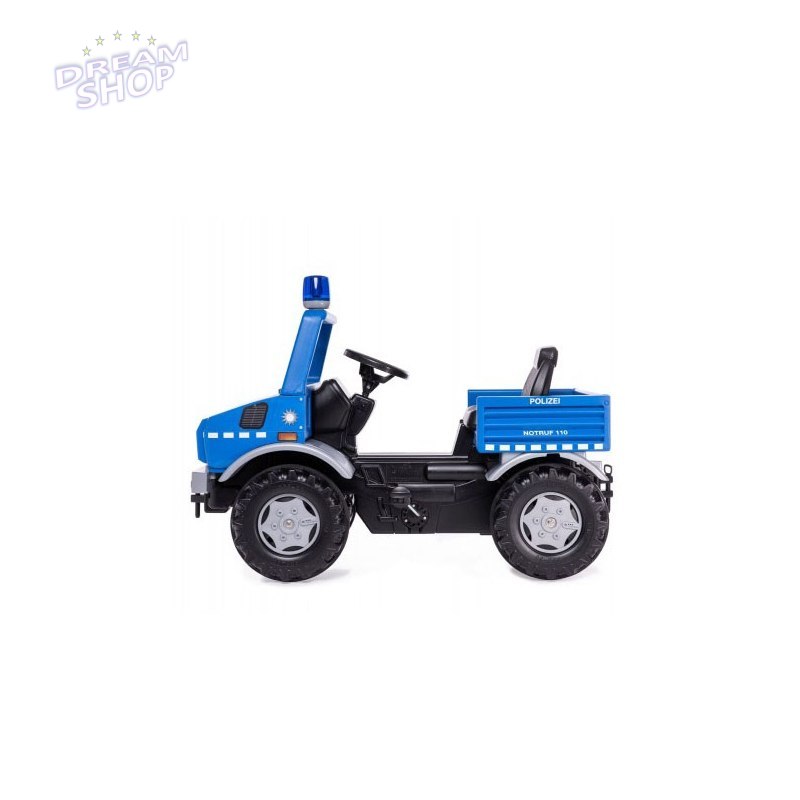 Rolly Toys Ciężarówka Samochód na pedały Unimog Merc-Benz Policja Rolly Toys Ciężarówka Samochód na pedały Unimog Merc-Benz Policja