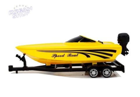 Camper z Żółtą Motorówką i Napędem Frykcyjnym 1:48