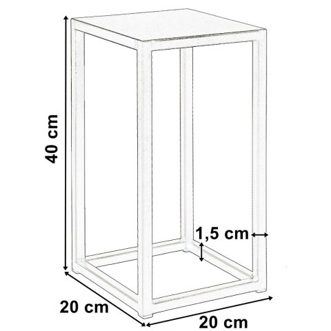 Kwietnik Piatto 40cm czarny