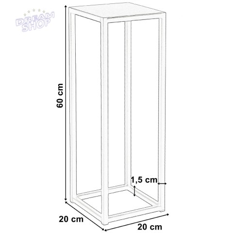 Kwietnik Piatto 60cm czarny Kwietnik Piatto 60cm czarny