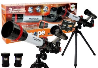 Teleskop Naukowy Edukacyjny Astronomia 20x 30x 40x