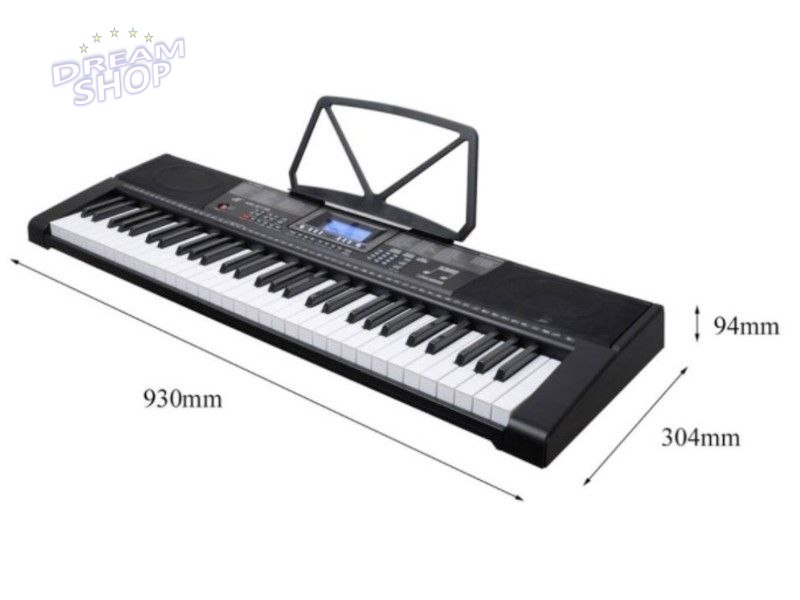 Keyboard MK-2115 Organy, 61 Klawiszy, Zasilacz, Podświetlane Klawisze