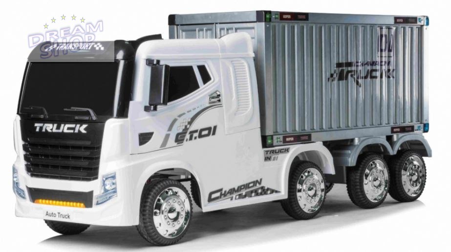 Pojazd Container Truck Biały+ Naczepa Pojazd Container Truck Biały+ Naczepa