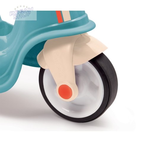 Smoby Niebieski jeździk skuter Retro Ciche koła Scooter