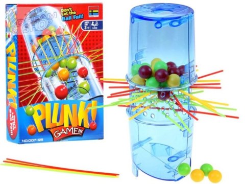Gra Zręcznościowa PLUNK Spadające Kulki, Wieża + Kolorowe Kuleczki Gra Zręcznościowa PLUNK Spadające Kulki, Wieża + Kolorowe Kuleczki