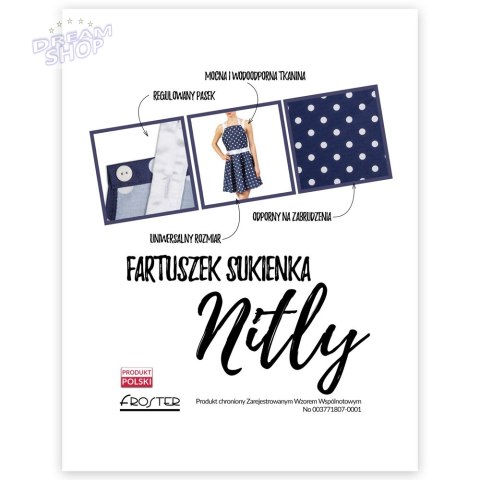 Nitly Dot Fartuszek Sukienka prezent dla niej żony Nitly Dot Fartuszek Sukienka prezent dla niej żony