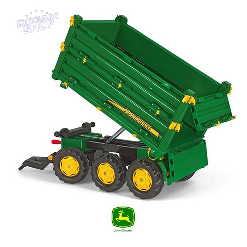 Rolly Toys Przyczepa Wywrotka Rolly Multi John Deere 3 osiowa Rolly Toys Przyczepa Wywrotka Rolly Multi John Deere 3 osiowa
