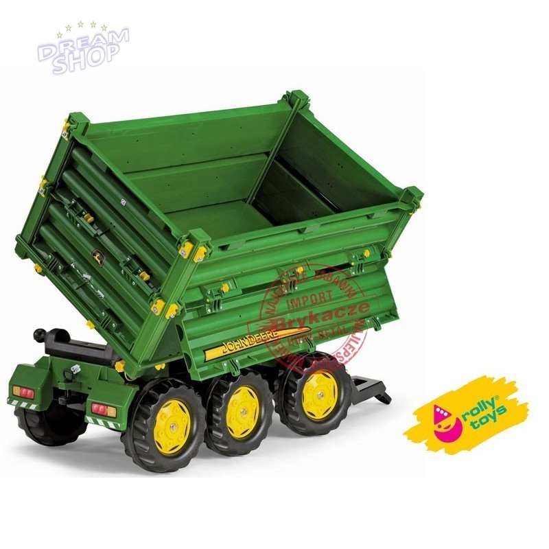 Rolly Toys Przyczepa Wywrotka Rolly Multi John Deere 3 osiowa Rolly Toys Przyczepa Wywrotka Rolly Multi John Deere 3 osiowa