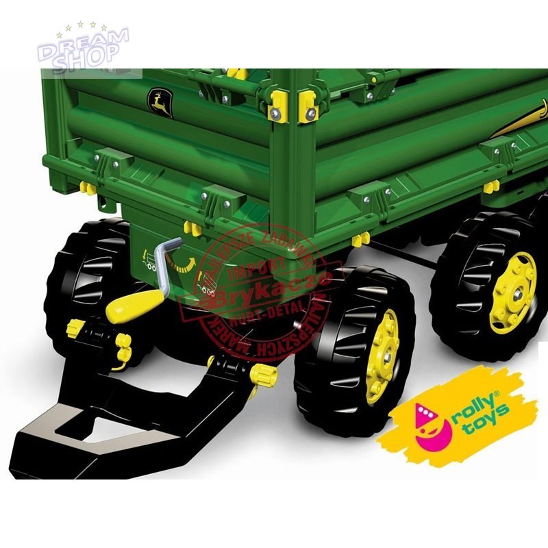 Rolly Toys Przyczepa Wywrotka Rolly Multi John Deere 3 osiowa Rolly Toys Przyczepa Wywrotka Rolly Multi John Deere 3 osiowa